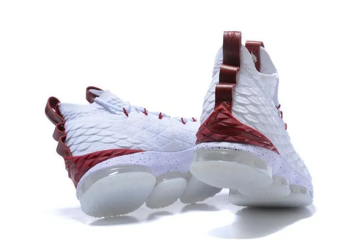 Best Asics Shoes For Overpronation Nike Lebron XV 15 White Bordeaux Red Men Shoes Sale Size US7,8,8.5,9,10,11,12