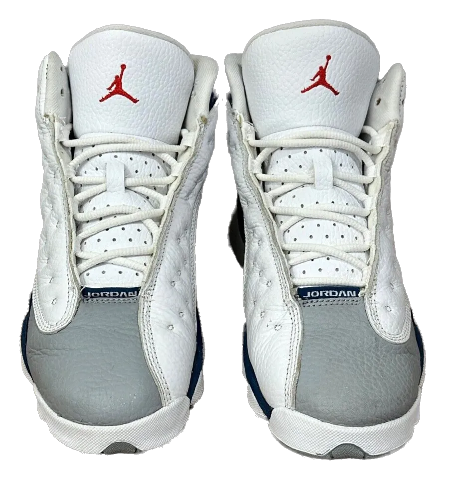 Asics Tennis Shoes Reviews Nike Kids' Air Jordan 13 Retro Shoes - White / French Blue / Light Steel Grey / Fire Red