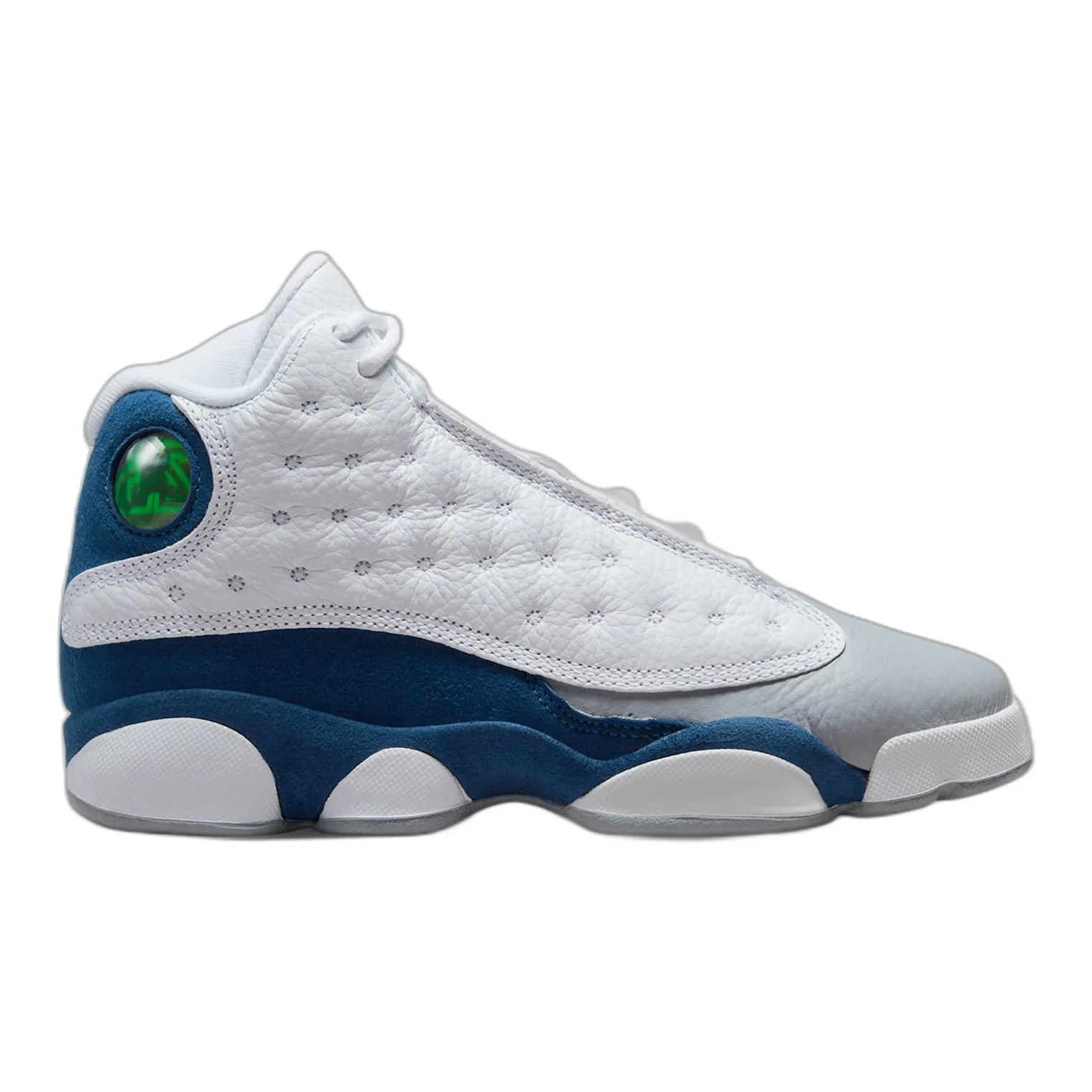 Nike Kids' Air Jordan 13 Retro Shoes - White / French Blue / Light Steel Grey / Fire Red Asics Gel Rocket 11 Volleyball Shoes