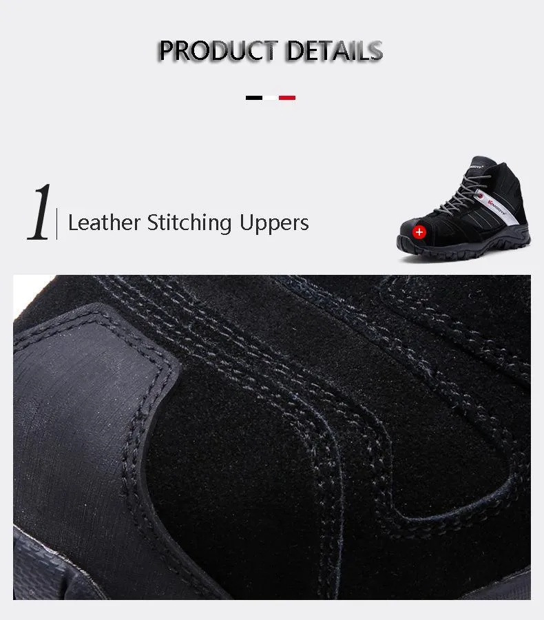 Flat Bottom Work Boots Steel Toe Sneakers Work Shoes