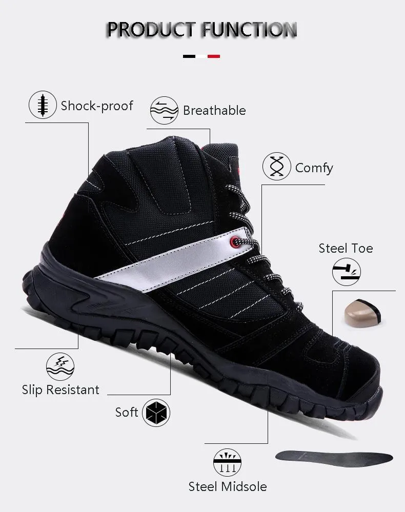 Steel Toe Sneakers Work Shoes Landscape Work Boots