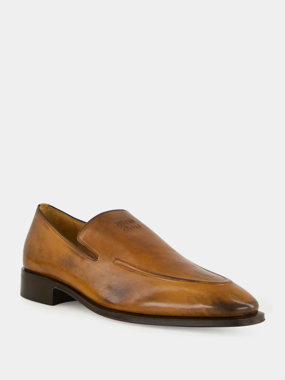 Johnston And Murphy Suede Loafers Cognac Brown Leather Loafers