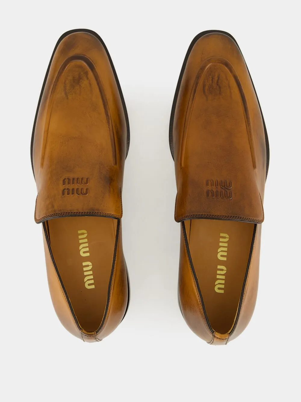 Best Chunky Loafers Cognac Brown Leather Loafers