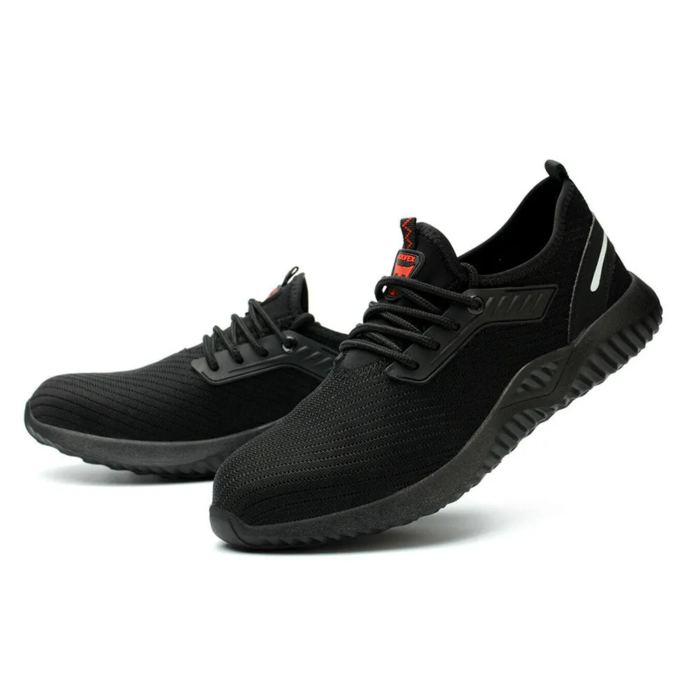 Lace Up Western Work Boots Steel Toe Shoe for Men Work Safety Sneakers Breathable Air Cushion Working Boots