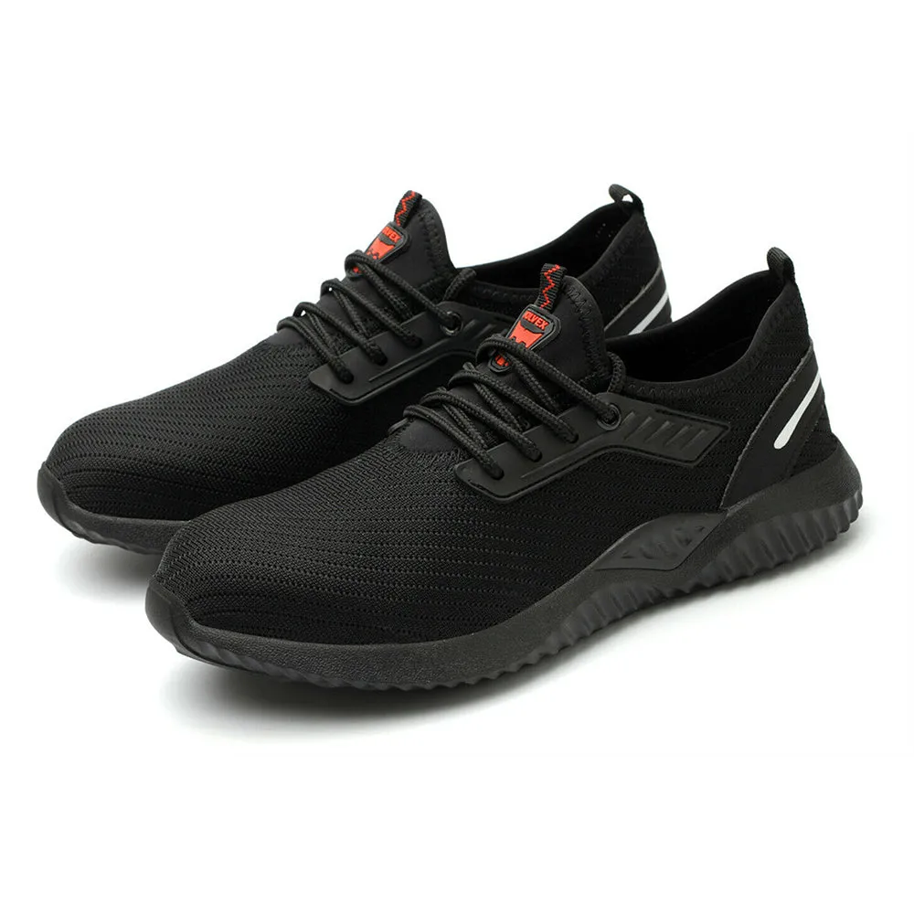 Steel Toe Shoe for Men Work Safety Sneakers Breathable Air Cushion Working Boots Work Boots Shock Shield
