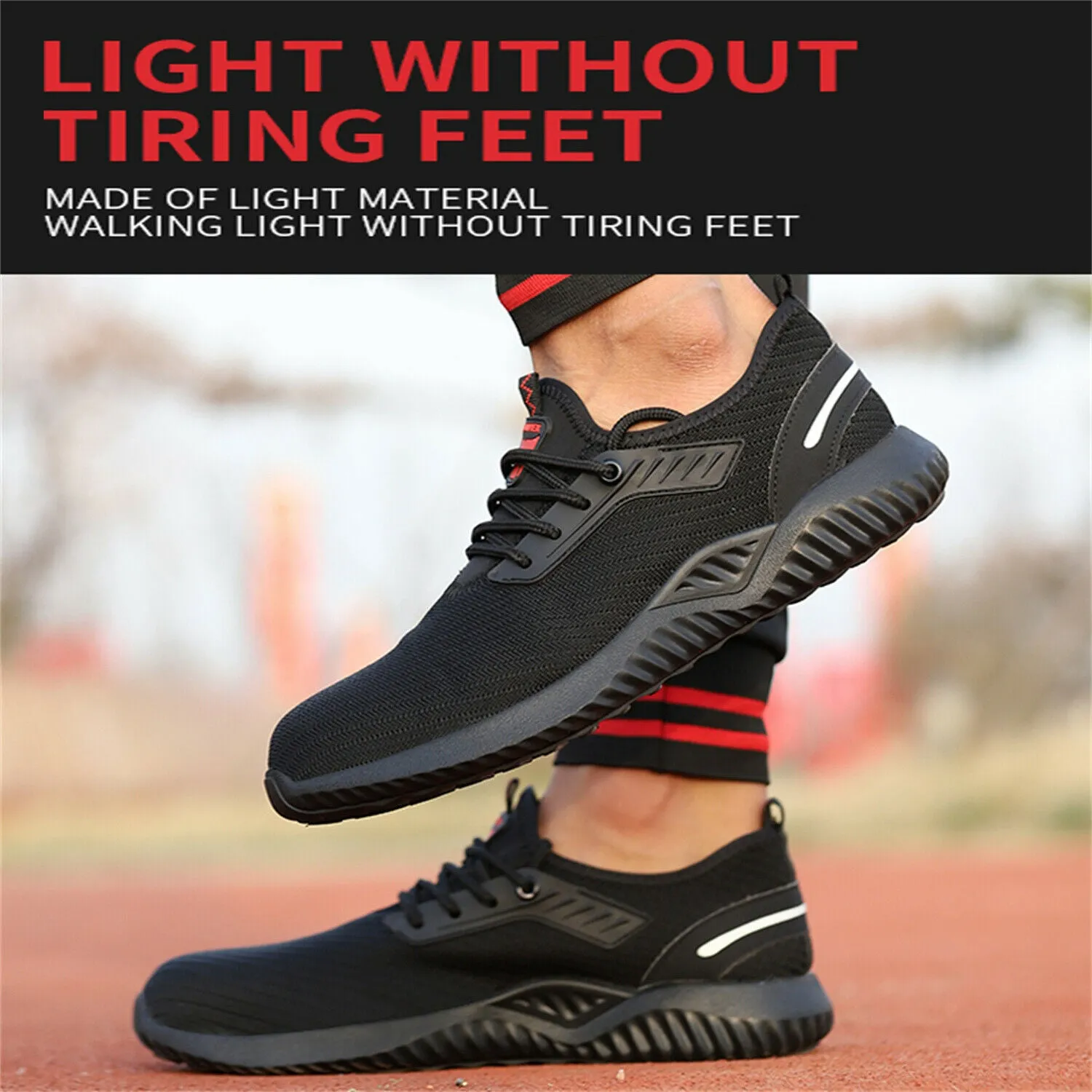 Interceptor Work Boots Steel Toe Shoe for Men Work Safety Sneakers Breathable Air Cushion Working Boots