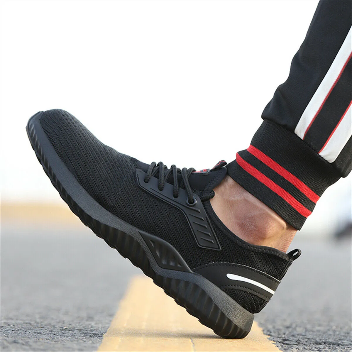 Steel Toe Shoe for Men Work Safety Sneakers Breathable Air Cushion Working Boots Best Arch Support Work Boots