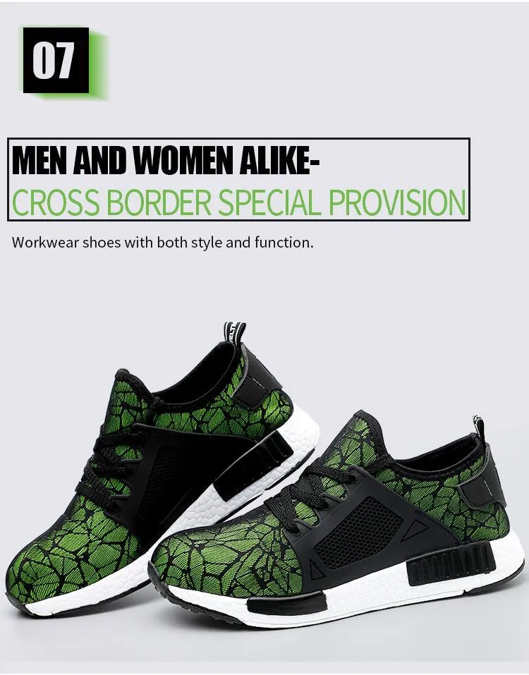 Soft Leather Work Boots Steel Toe Shoes for men