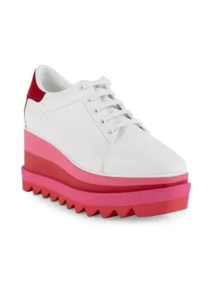 Sneakers On A Wire Stella McCartney Sneak-Elyse Wedge Sneakers Pink