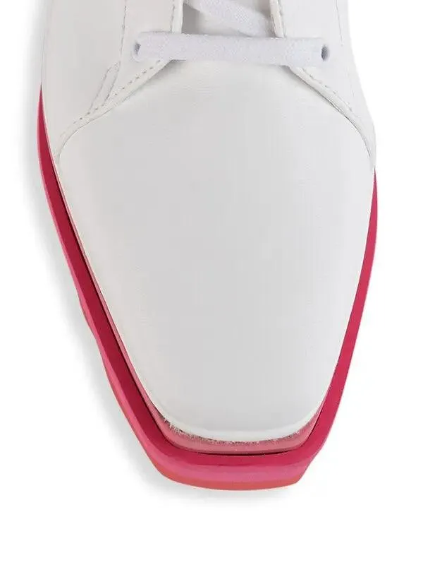 Stella McCartney Sneak-Elyse Wedge Sneakers Pink Sneakers For Dads