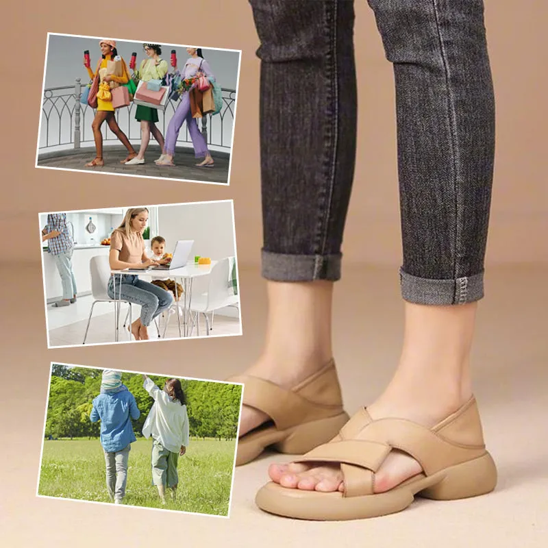 Flat Open Toe Slip-on Beach Sandals Ten Little Sandals