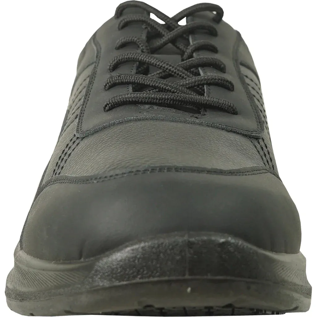 Best Rated Pull On Work Boots VANGELO Men Slip Resistant Shoe JIMMY-4 Black