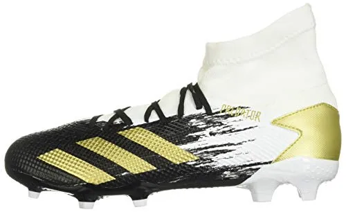 adidas Predator 20.3 Firm Ground White/Gold Metallic/Black 7 Adidas Towelie Shoes