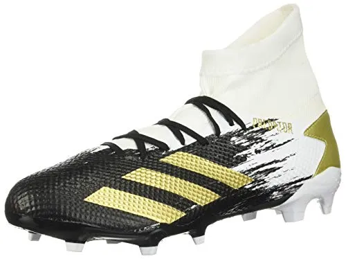 adidas Predator 20.3 Firm Ground White/Gold Metallic/Black 7 Adidas 360 Golf Shoes
