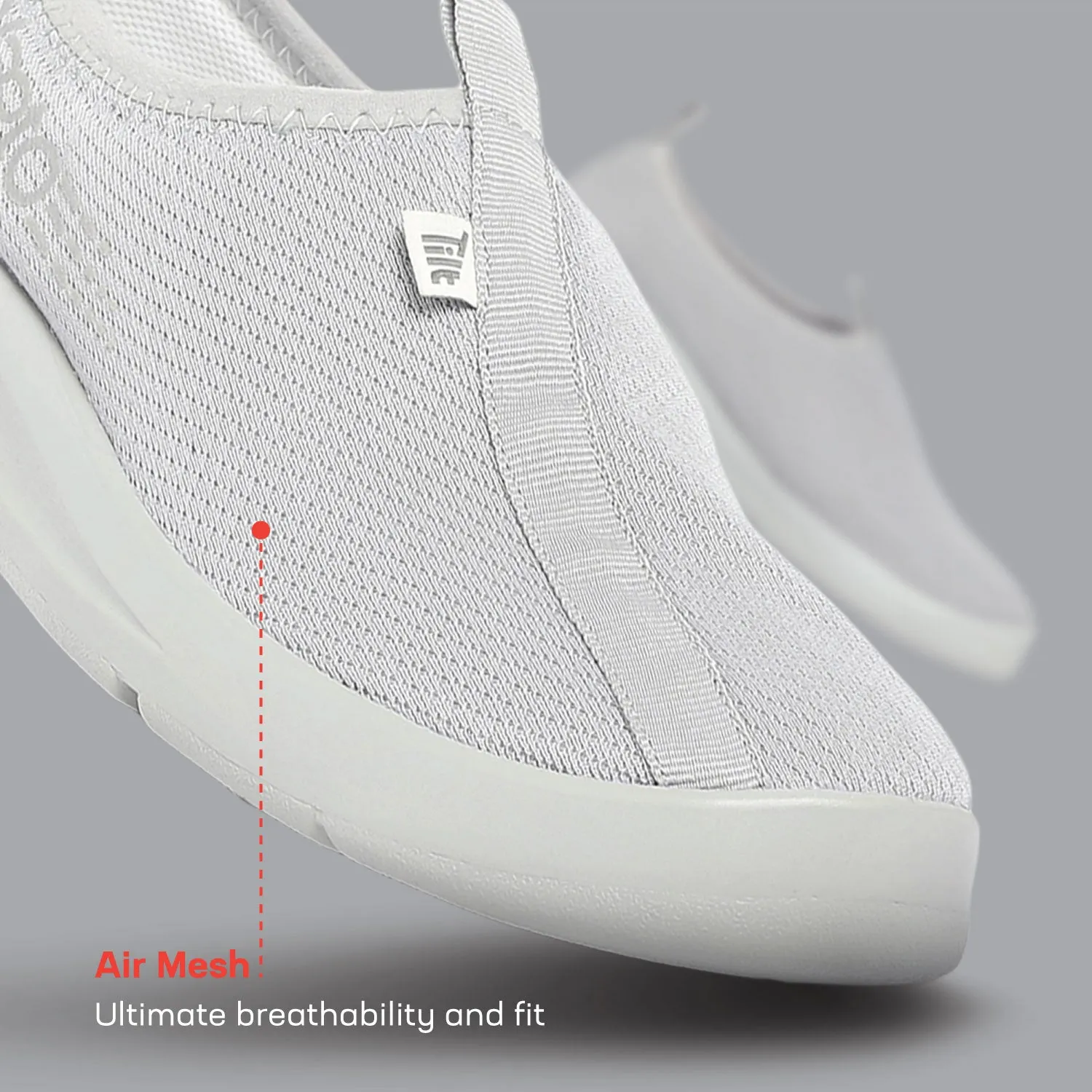 Rubber EZPlay Slip Ons for Men-Grey