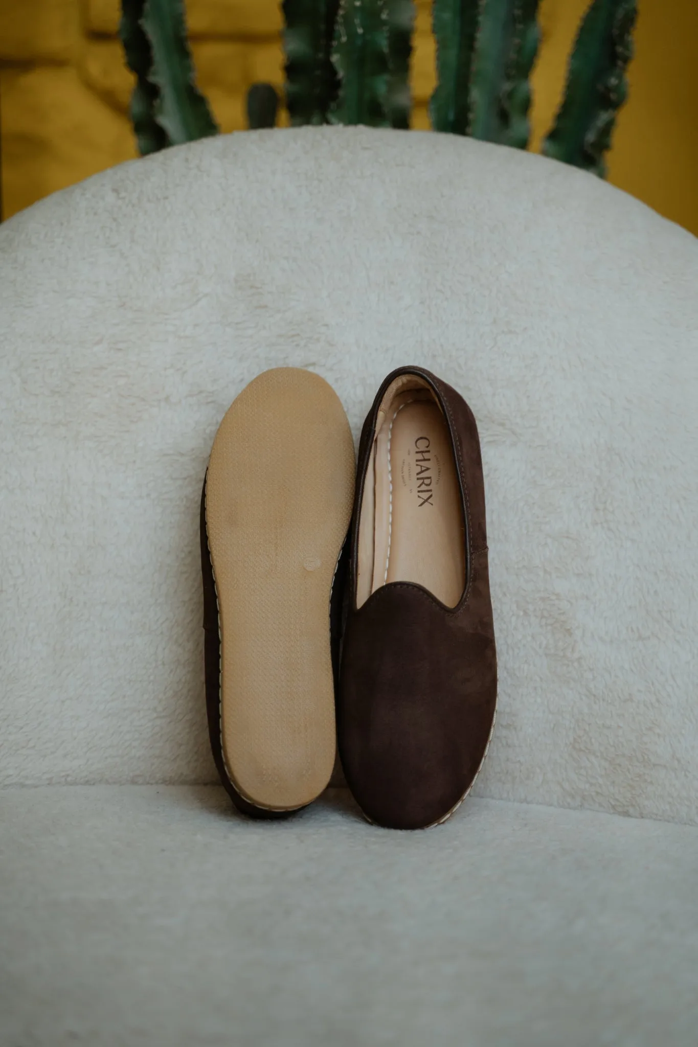 Winter Slip On Shoes Espresso Nubuck Slip Ons for Men