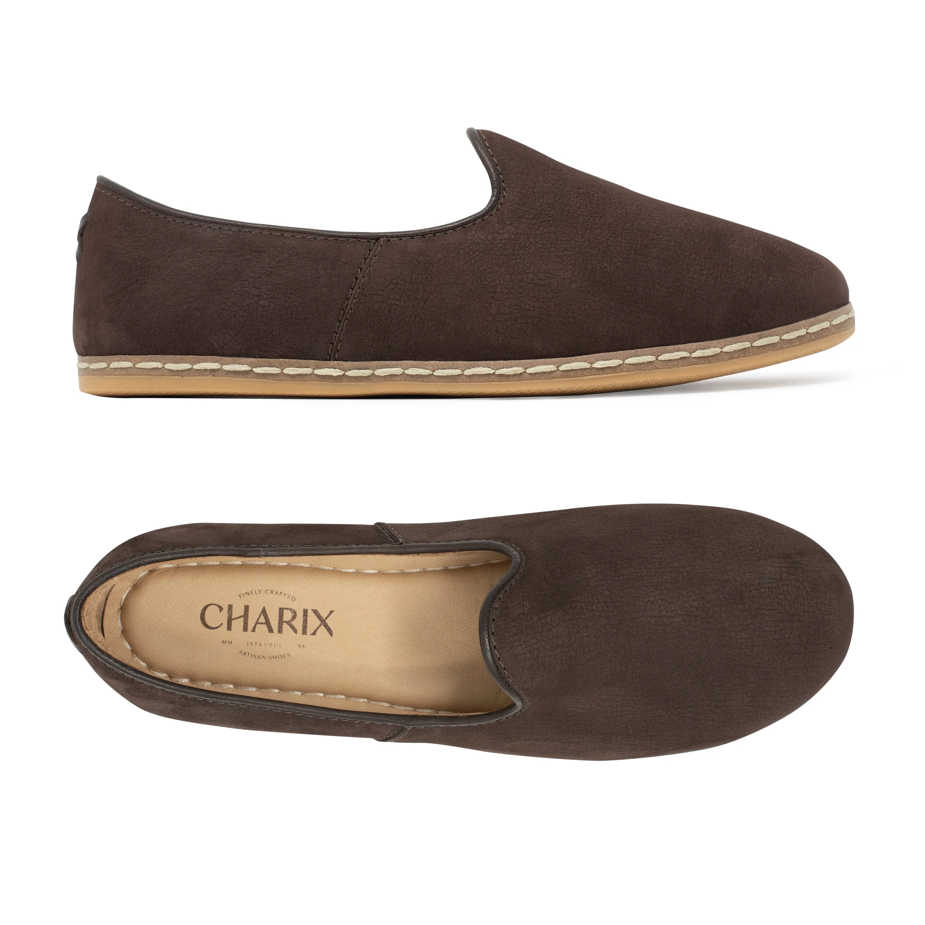 Espresso Nubuck Slip Ons for Men Slip On Twisted X