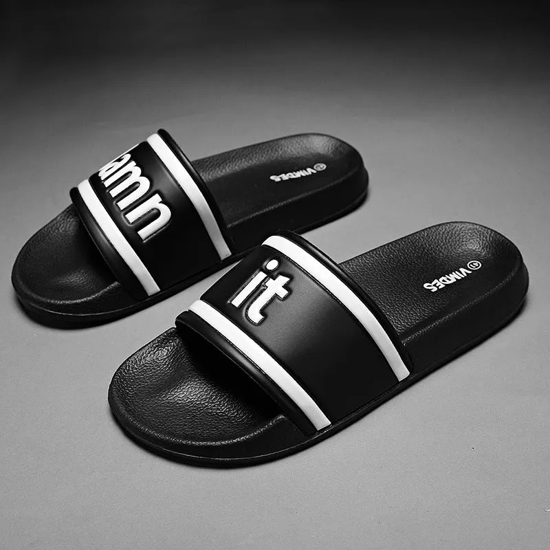 Large Size Slippers Men Wear Flip-Flop Beach Shoes Outdoors Spa Slippers Bulk