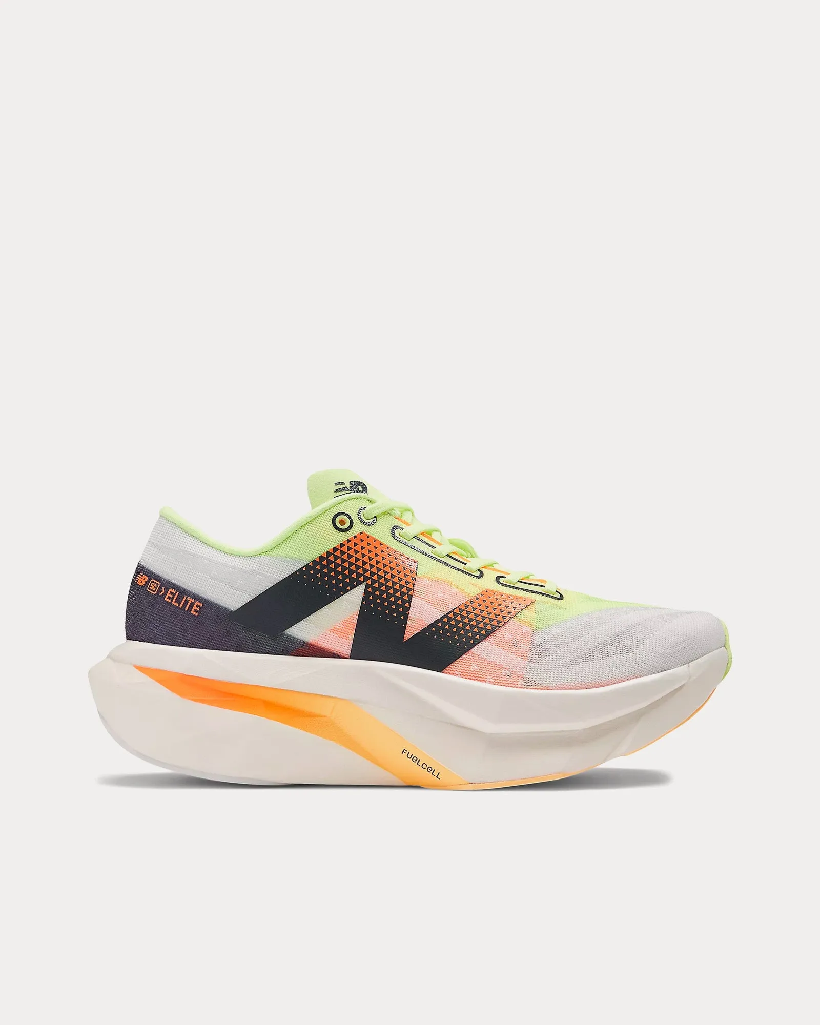 New Balance Goretex 2002r FuelCell SuperComp Elite v4 White / Bleached Lime Glo / Hot Mango Running Shoes