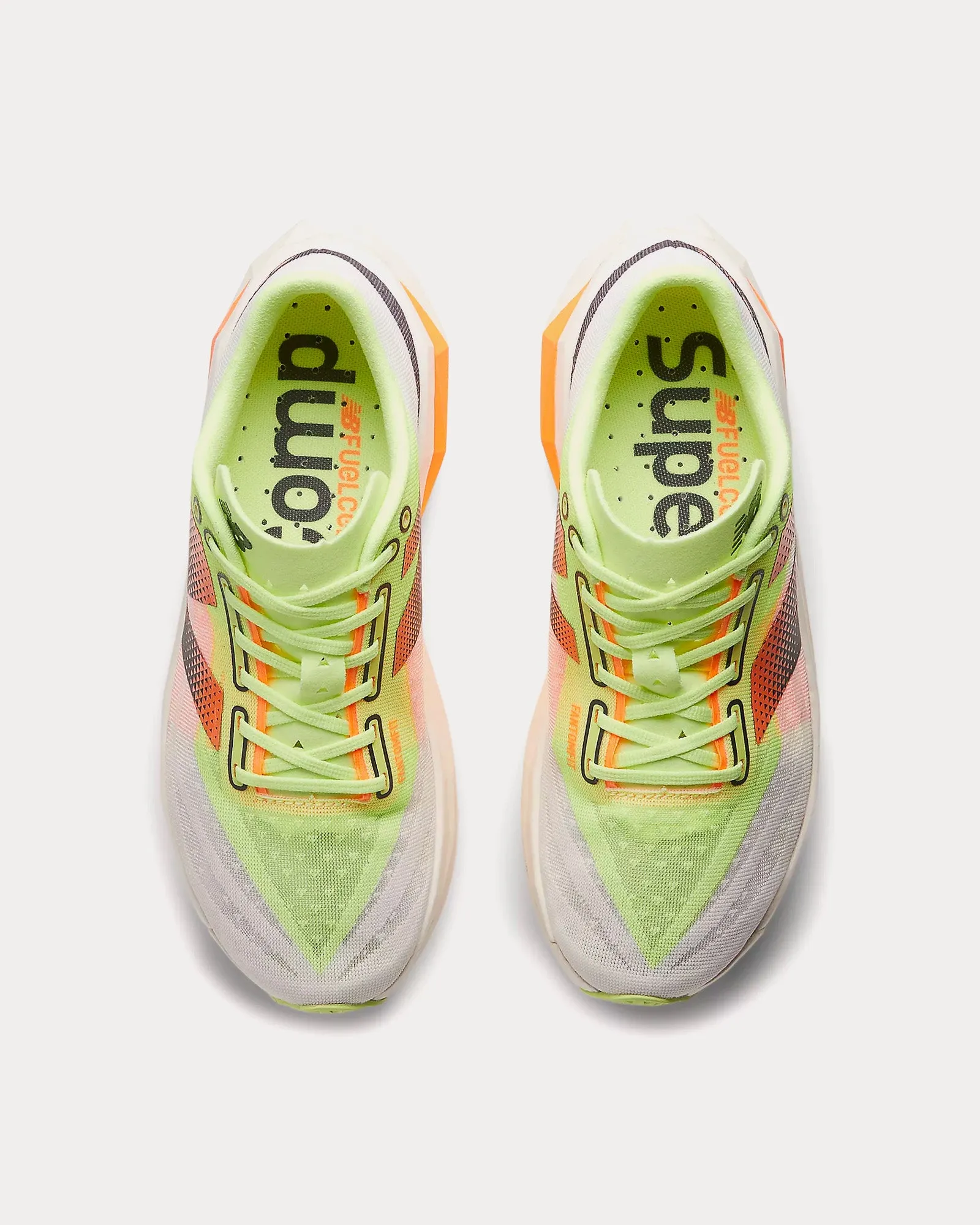 New Balance 1906r Protection Pack White FuelCell SuperComp Elite v4 White / Bleached Lime Glo / Hot Mango Running Shoes