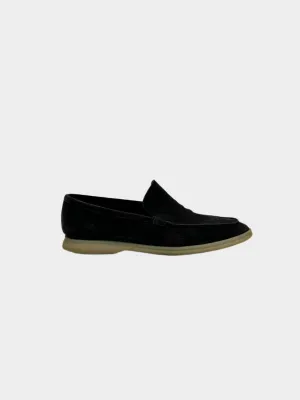 Suede Loafers Chocolate Flow Heeled Loafers