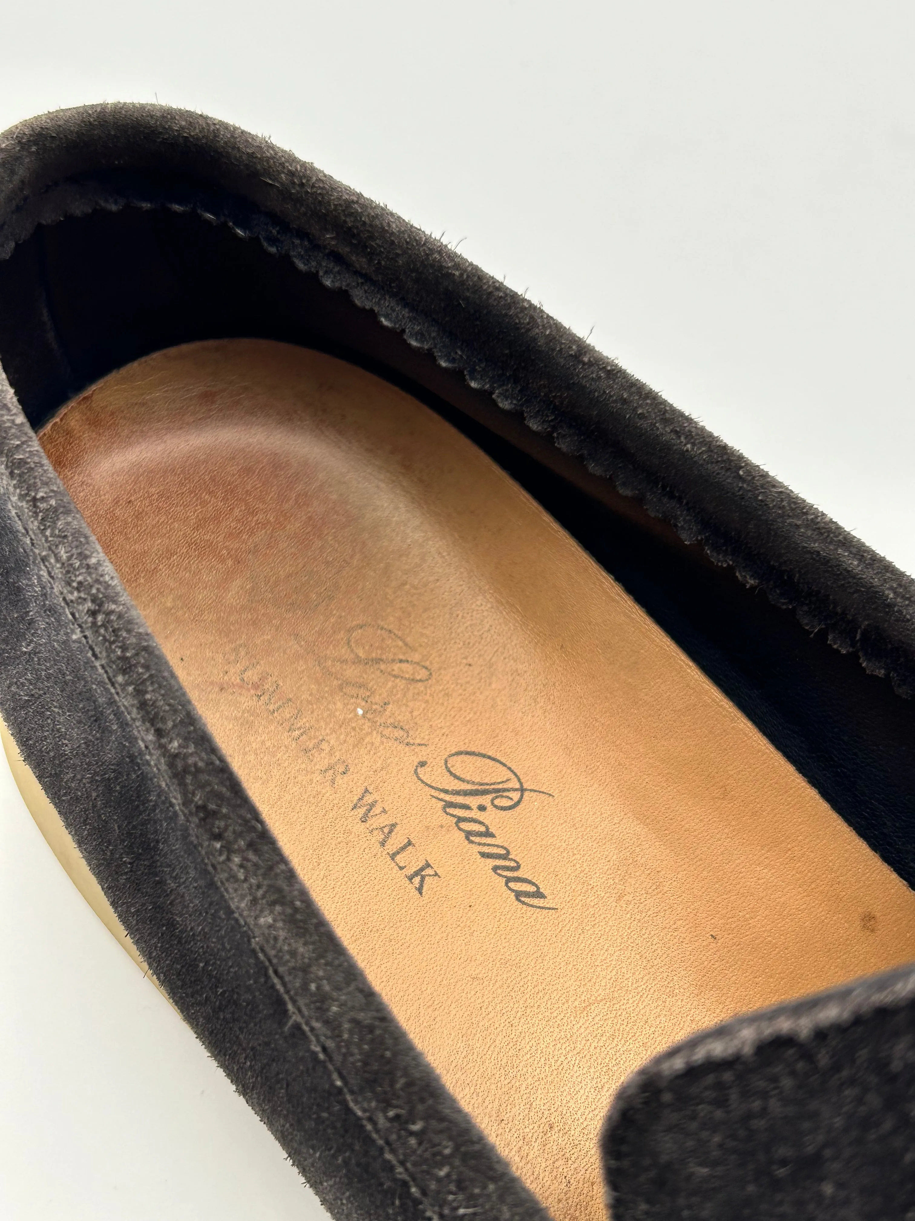 Suede Loafers Laser Cut Loafers