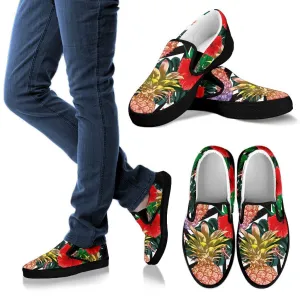 Vegan Slip On Shoes Summer Pineapple Love Men's Slip Ons