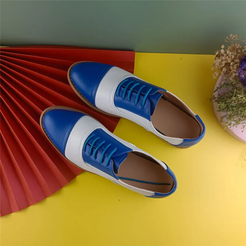 Sale Oxford Shoes Genuine Leather Oxford Shoes Loafers For Woman Sneakers Female Oxfords Luxury Formal Single Strap Sh