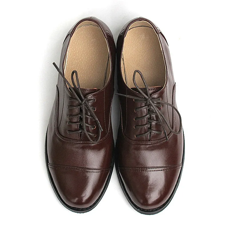 Genuine Leather Oxford Shoes Loafers For Woman Sneakers Female Oxfords Luxury Formal Single Strap Sh Oxford Dress Sneakers