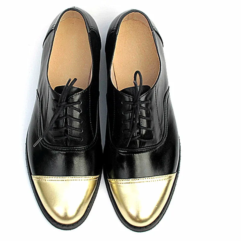 Genuine Leather Oxford Shoes Loafers For Woman Sneakers Female Oxfords Luxury Formal Single Strap Sh Oxfords Without Brogues