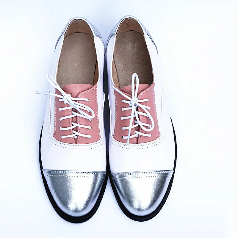 Ankle Strap Oxfords Genuine Leather Oxford Shoes Loafers For Woman Sneakers Female Oxfords Luxury Formal Single Strap Sh