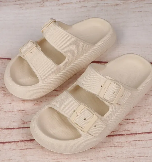 Summer Women Outdoor Indoor Thick-soled Eva Sandals And Slippers Shoejob Flip Flops