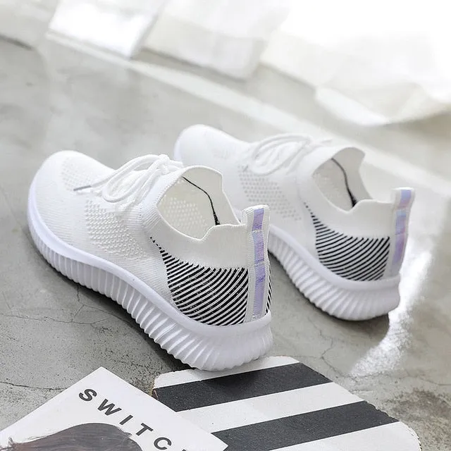 Summer Women Shoes Mesh Light Breathable Women Sneakers Flats Ermenegildo Zegna Sneakers