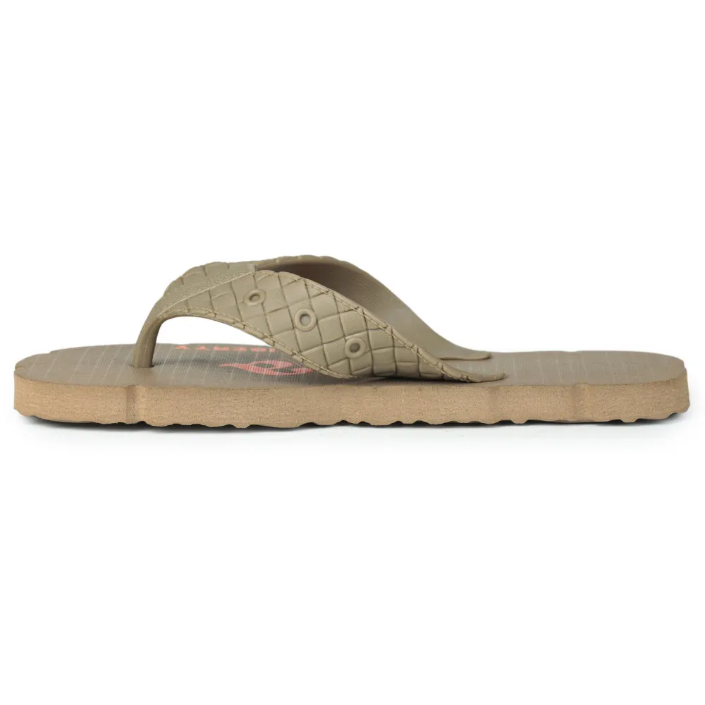 Egg Slippers A-HA Casual Beige Flip-Flops For Men AHA-31 By Liberty