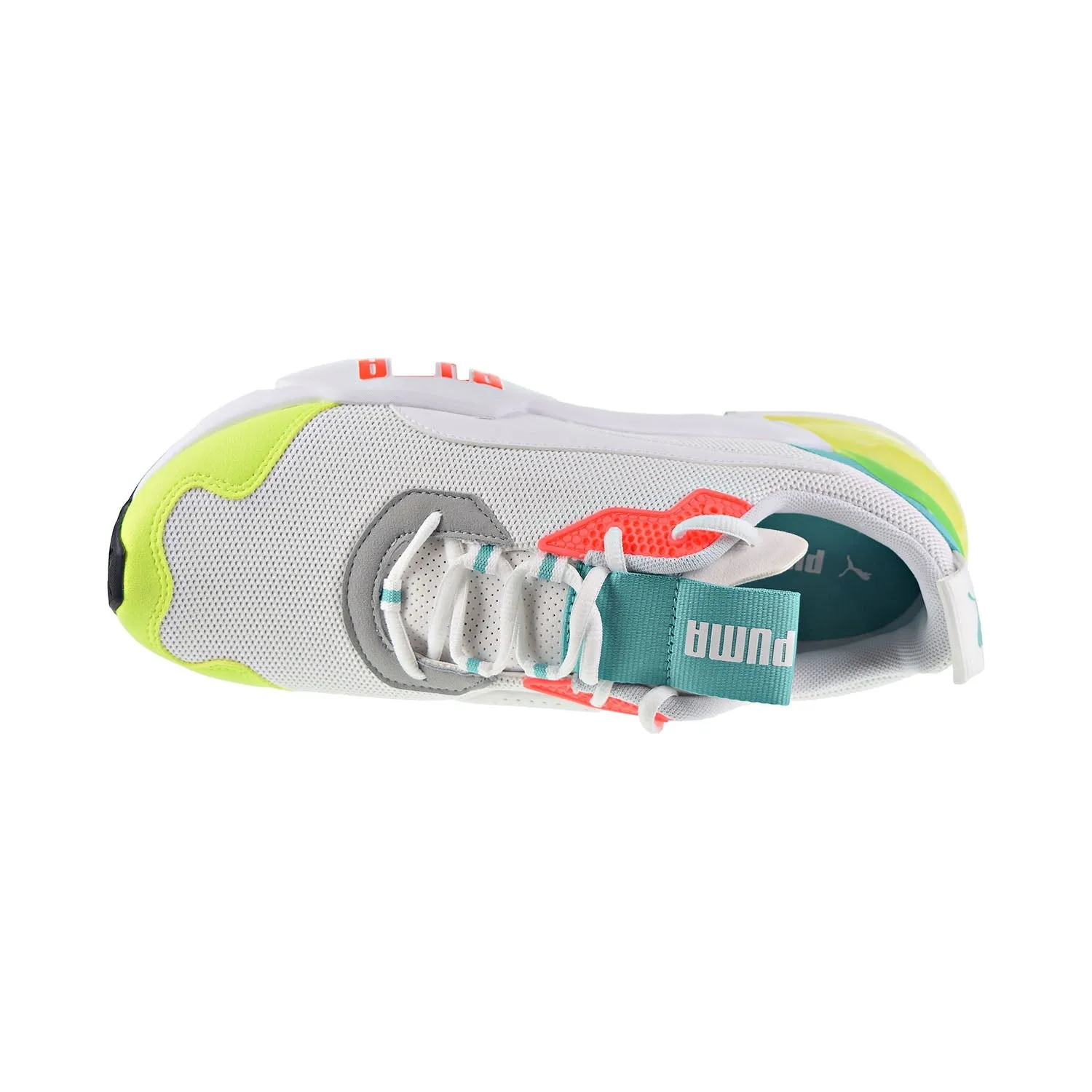 Puma Cell Phanton Men's Shoes White/Turquoise/Red Asic Shoes For High Arches