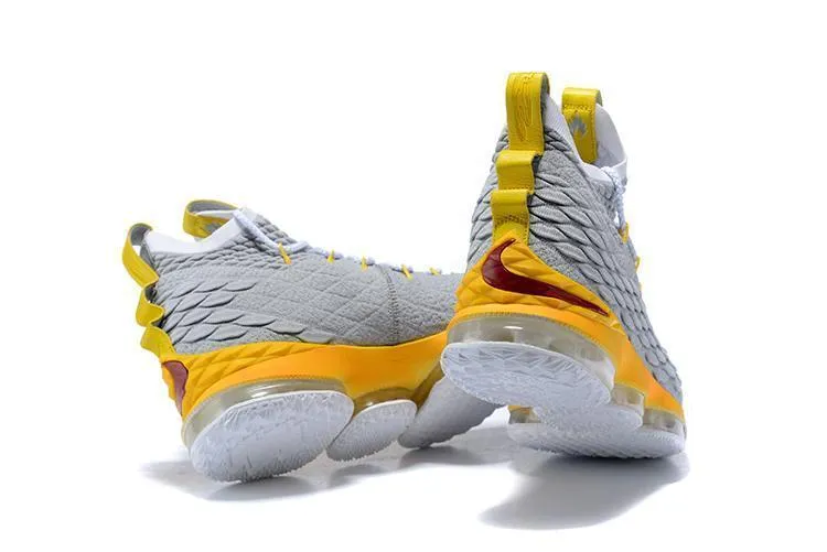 Asics Running Shoes Superblast Nike Lebron XV 15 Grey Gold Yellow Men Shoes Sale Size US7,8,8.5,9,10,11,12
