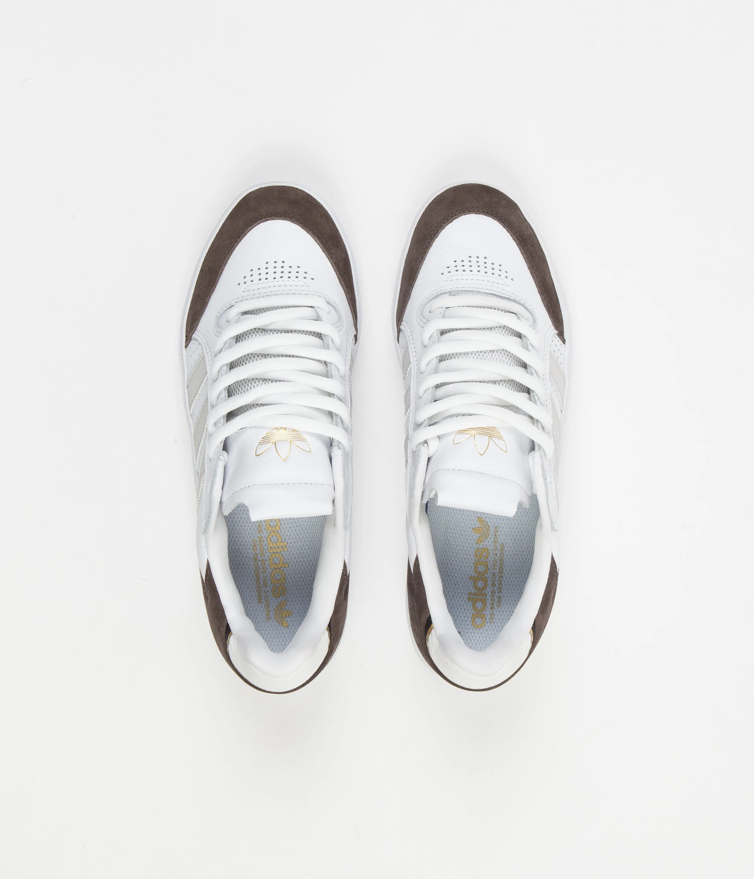 Arizona State Adidas Shoes Adidas Tyshawn Low Shoes - FTWR White / Grey One / Gold Metallic