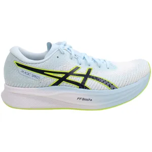 Asics Magic Speed 2 Womens White/Blue Running Shoes Asics Shoes Made In