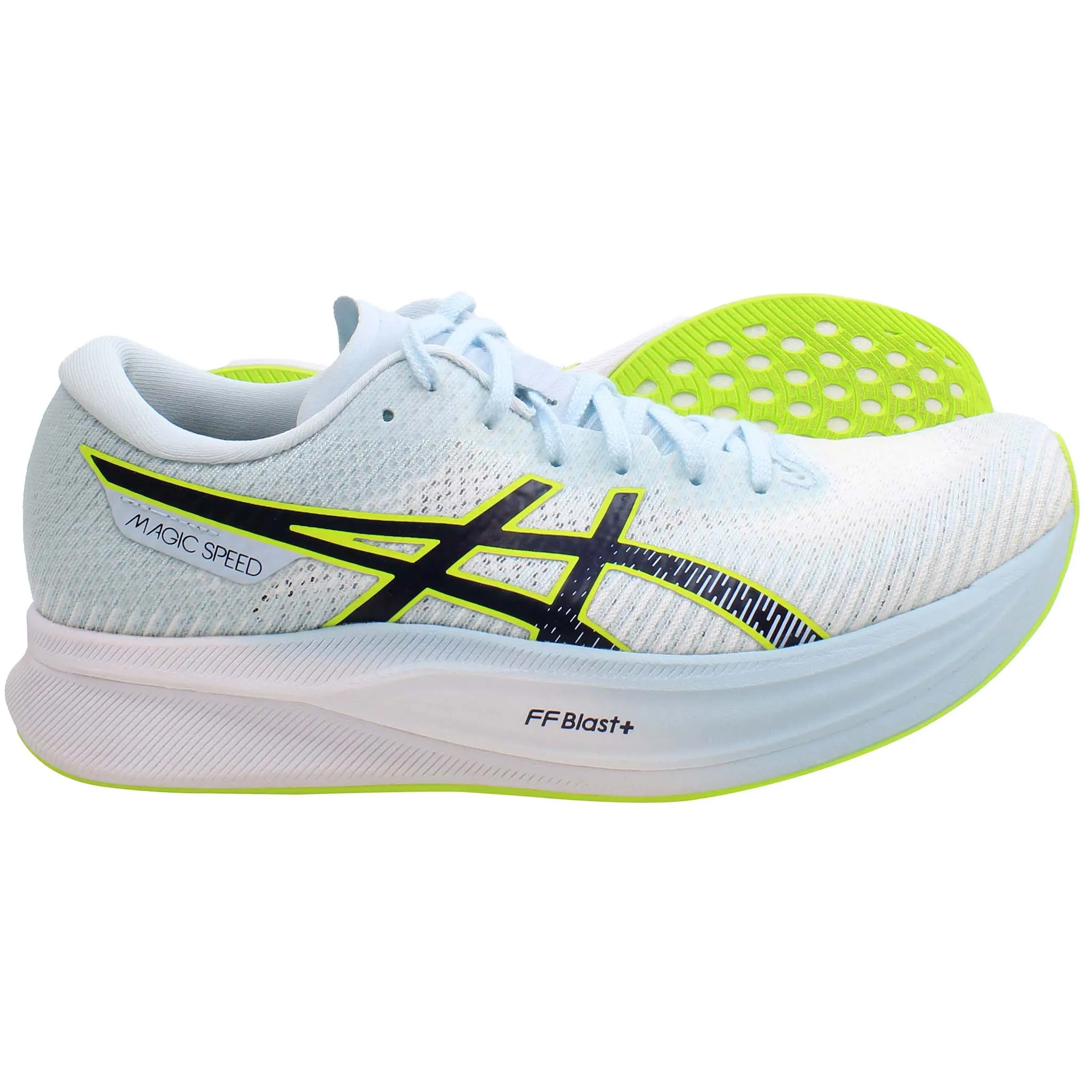 Asics Magic Speed 2 Womens White/Blue Running Shoes Asics Wrestling Shoes Dan Gable Classic