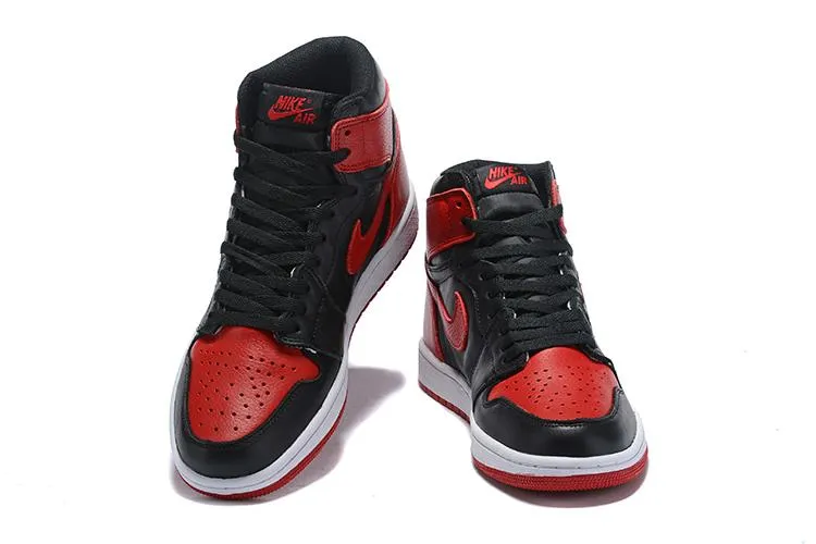 Nike Air Jordan 1 Retro High OG 'Banned' 2016 Sneaker Shoes Sale Men Size 7-12 Best Asics Walking Shoes Review