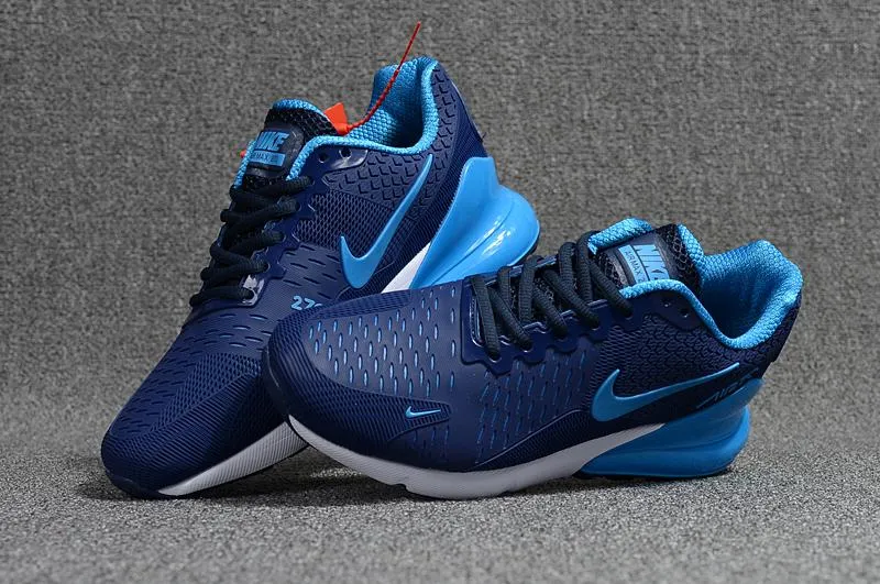 Nike Air Max 270 Blue Navy Sneaker Shoes Sale Men Women Size 5.5 - 11 Asics Gel Nimbus 18 Nyc Running Shoe