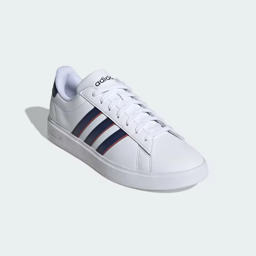 Adidas - Men's shoes Grand Court Cloudfoam Comfort White/Blue Low Cut Shoes Adidas