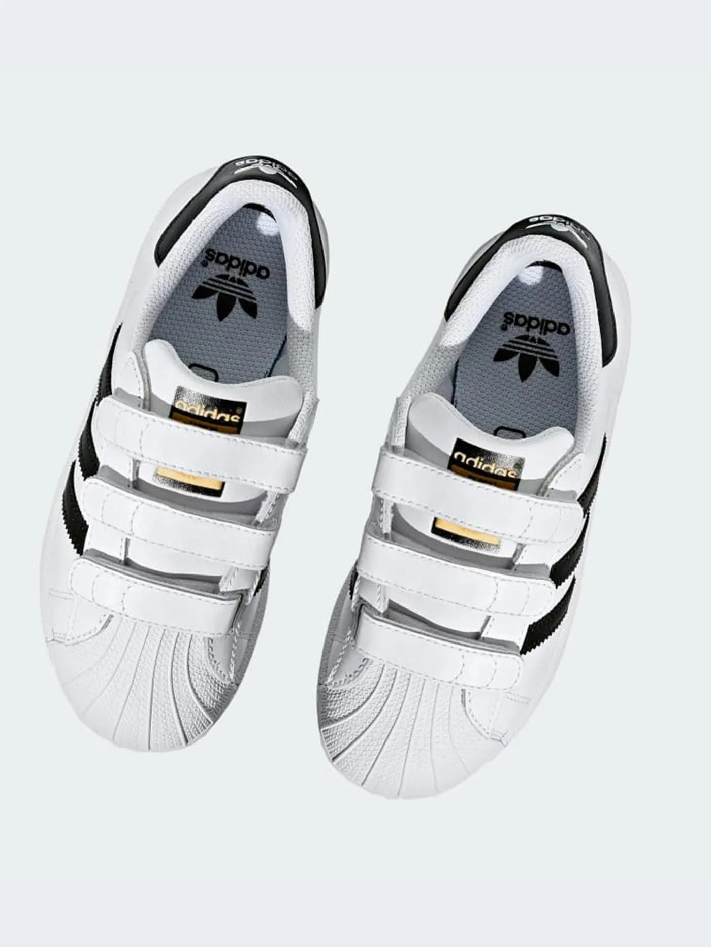 Superstar Foundation White/Black/White Shoes (Kids) Adidas Shoes With Print