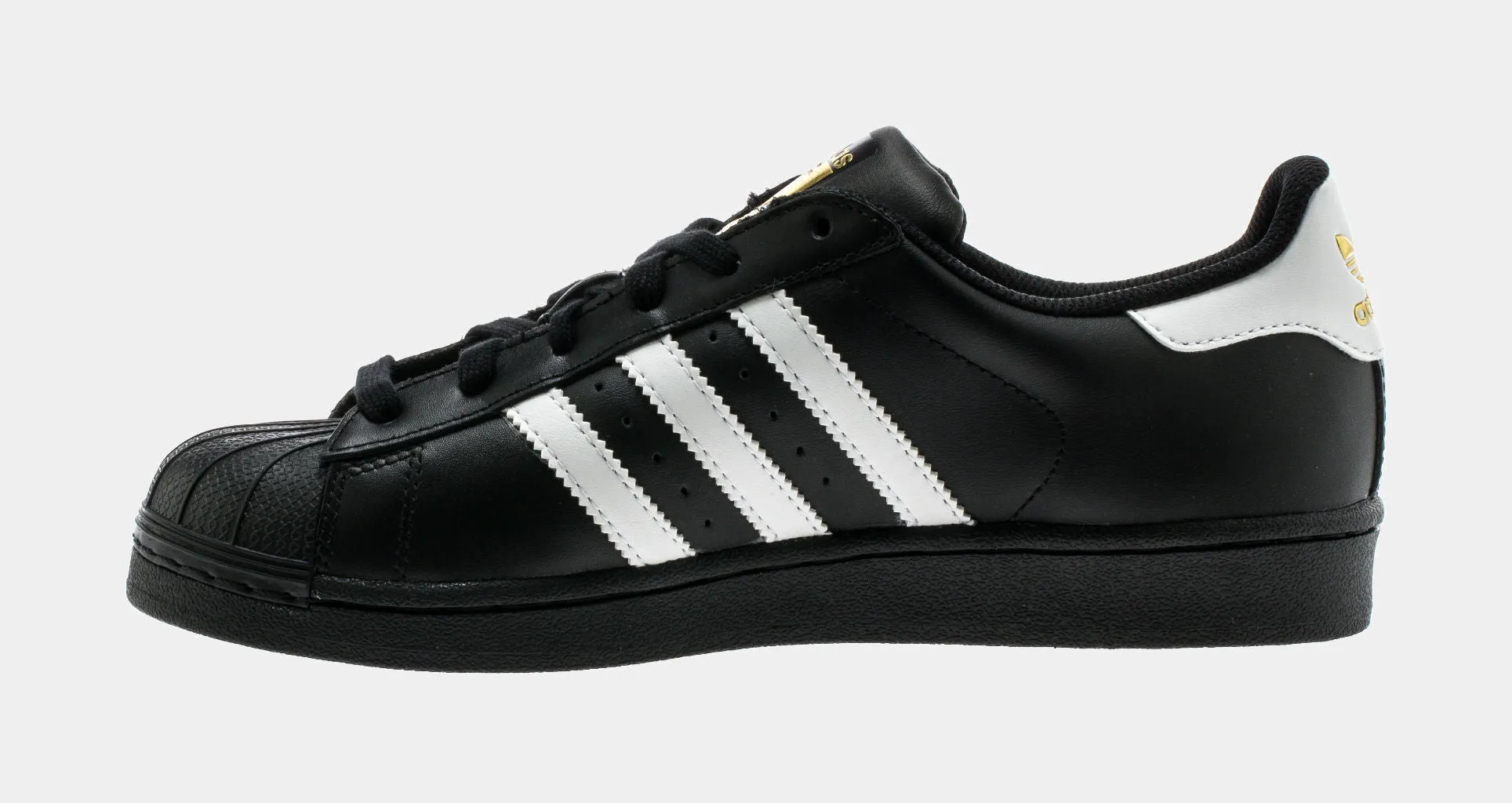 Superstar Original Shell Toe Grade School Lifestyle Shoe (Core Black/White) Adidas Shoes Football Messi
