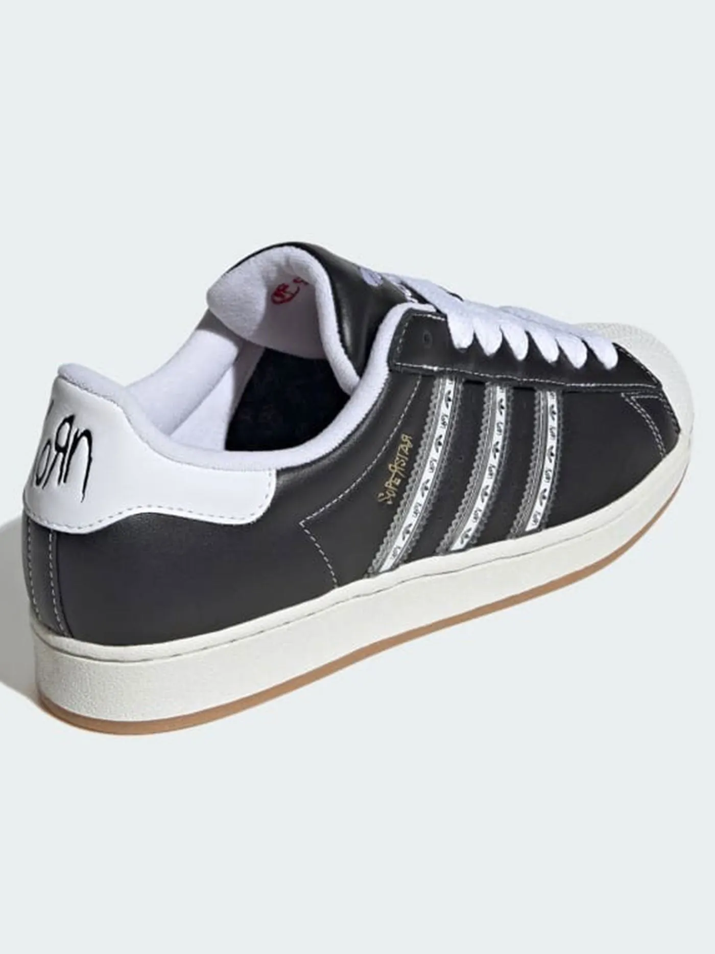 Superstar x Korn Core Black/transl/Better Scarlet Shoes Adidas New Golf Shoes