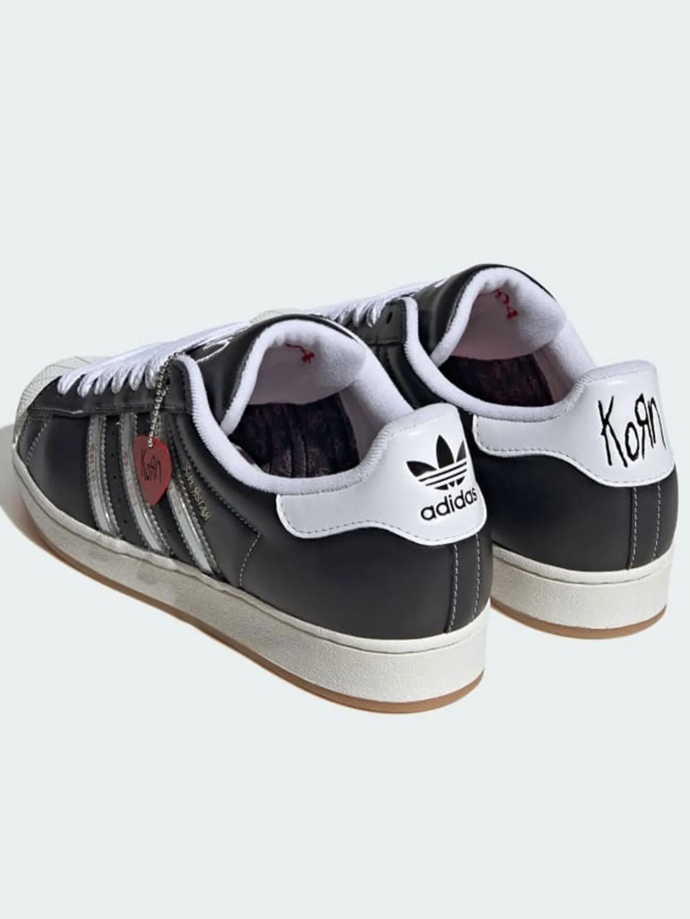 Superstar x Korn Core Black/transl/Better Scarlet Shoes Used Adidas Superstar Shoes