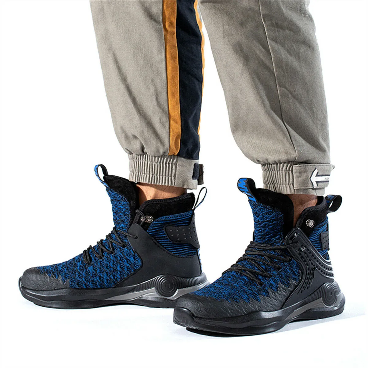 Best Support Work Boots Ankle High Safety Shoes for Men Steel Toe Anti-Pierce Reflective Industrial Shoe