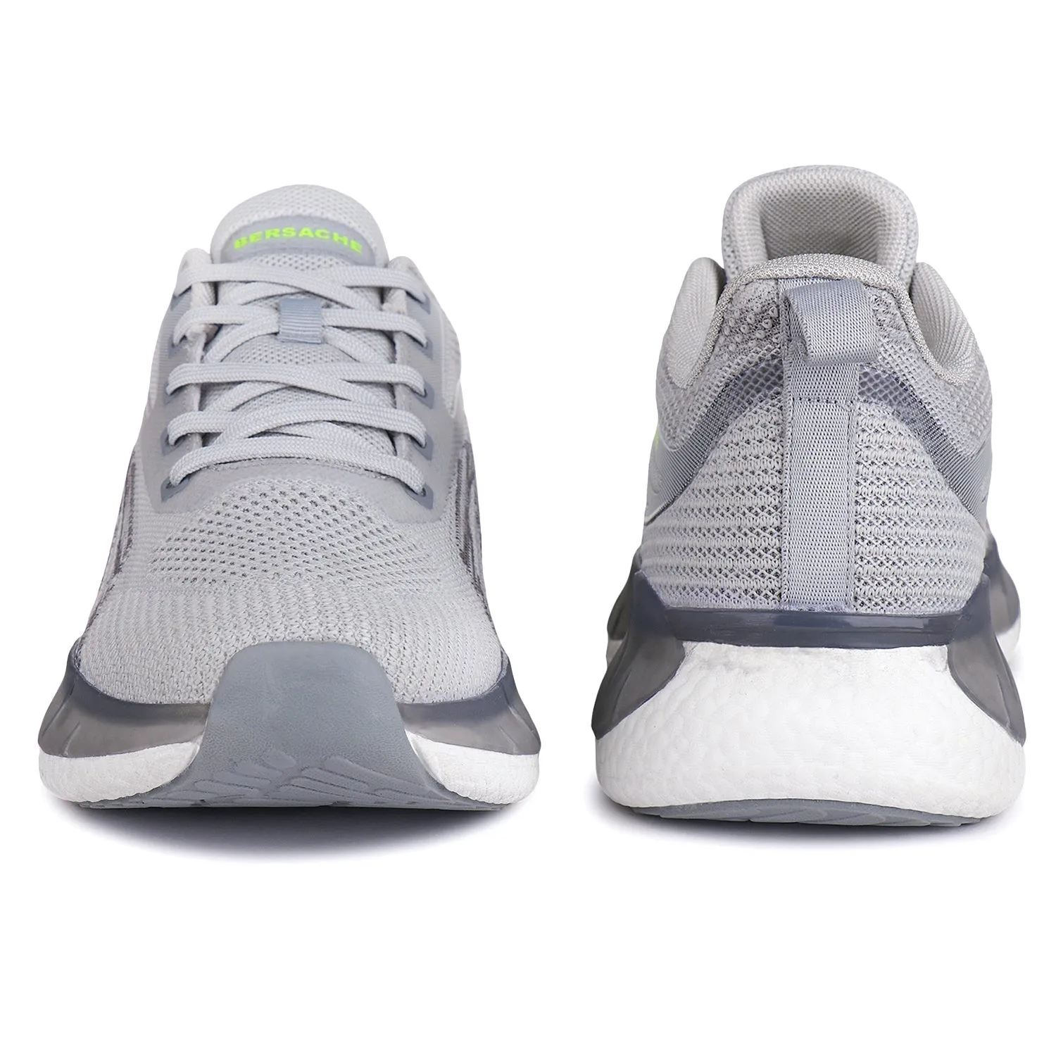 Bersache Premium Sports ,Gym, Trending Stylish Running Shoes For Men (9150-Grey) Grass Slides