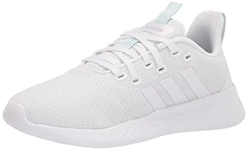 Adidas Beach Shoes adidas Women's Puremotion Running Shoe, White/White/Halo Mint, 9.5