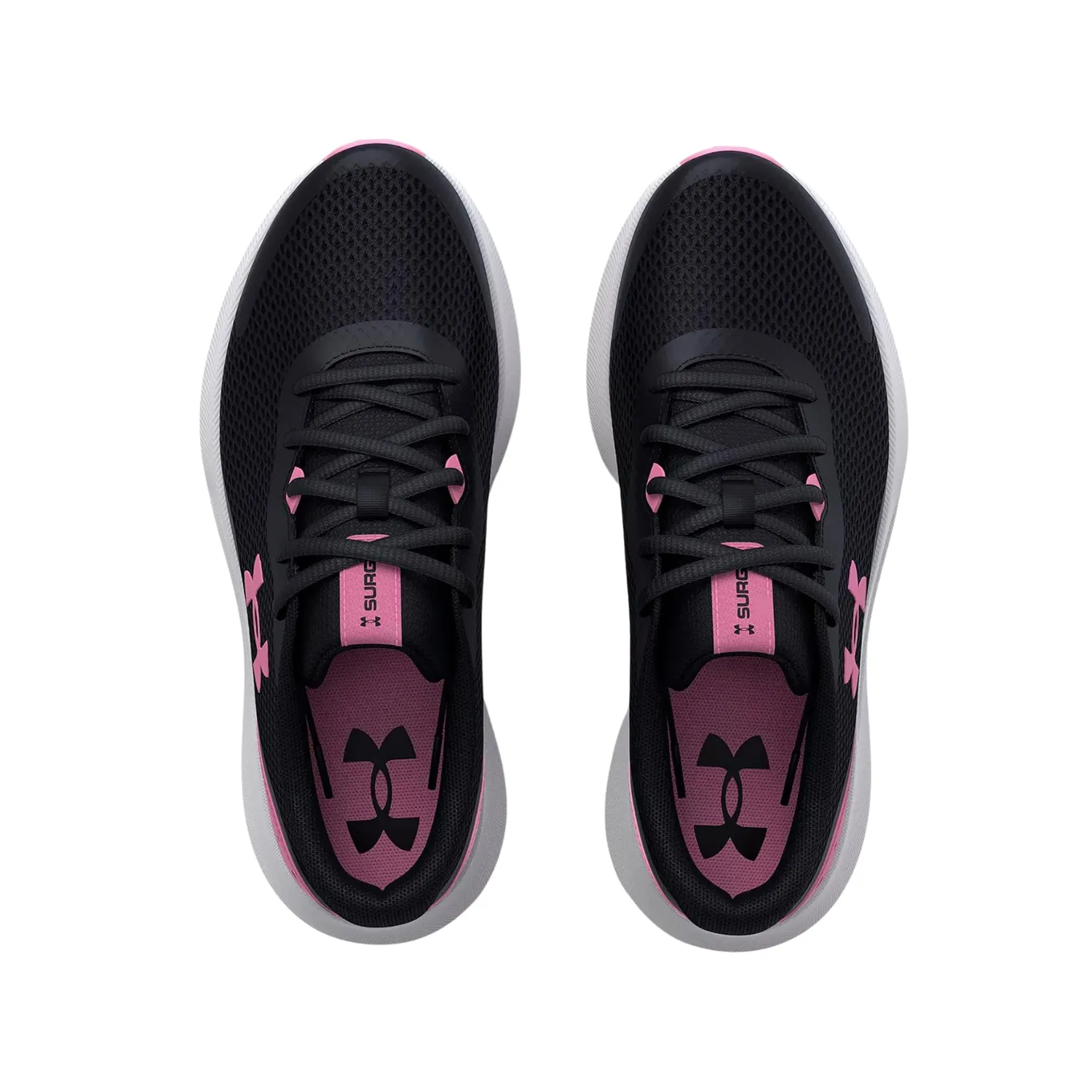 Ultra Running Shoe Under Armour GS Surge 3 3025013 Running Shoes Girls (Black/Flamingo)